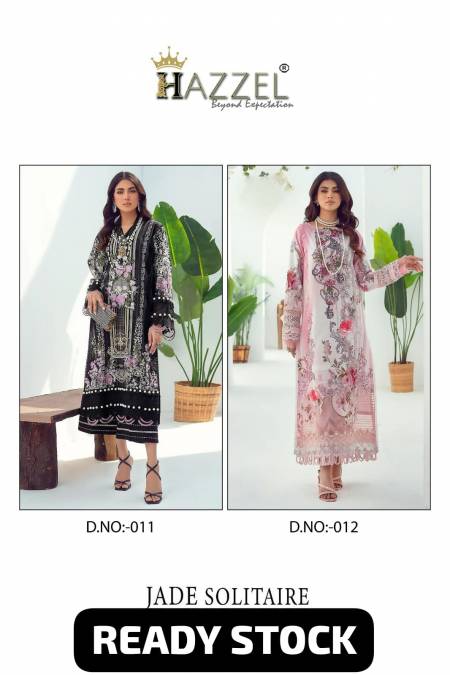 Hazzel Jade Solitaire Nx Cotton Pakistani Dress Material Catalog
